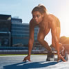 Sprinter on the track