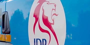 JDP logo on the side of a JDP truck.