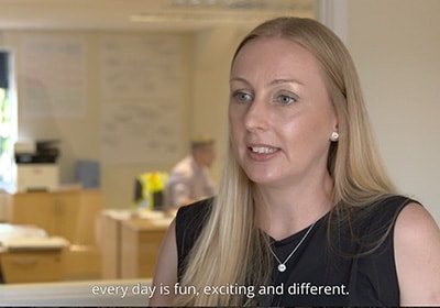 Jenny Wass at a JDP office.