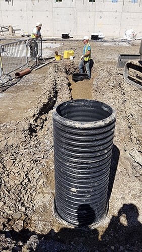 Axedo shaft being installed at Withybush