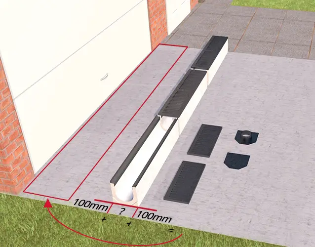 Installing Channel Drainage - Mark the Area.