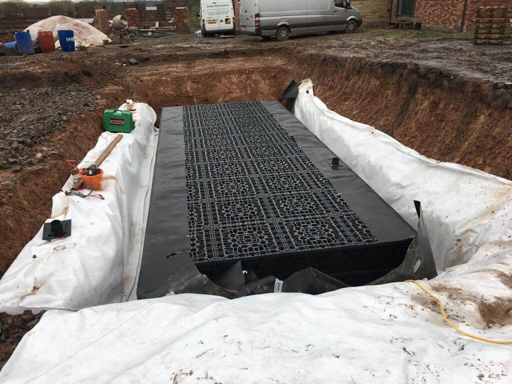 Drainage installation