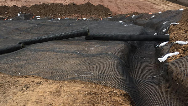 Geogrid Installation.