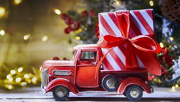 Christmas truck.