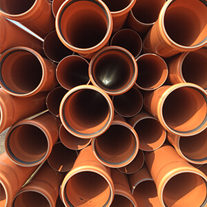 Bundle of U3 sewer pipe