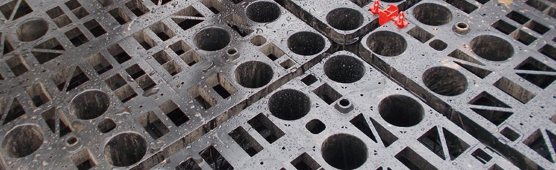 Close up of a RAINBOX crate.