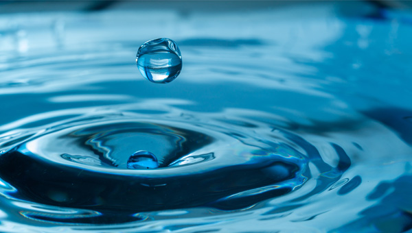 Splashes of rain collecting into a puddle.