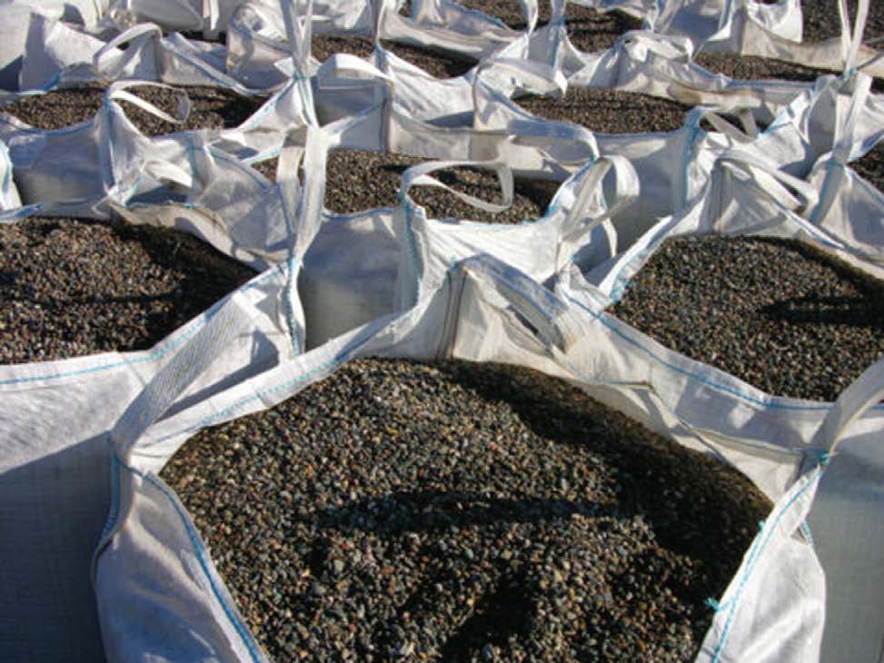 Aggregates in bulk bag