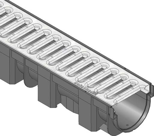 Hauraton TOP X channel drain length.