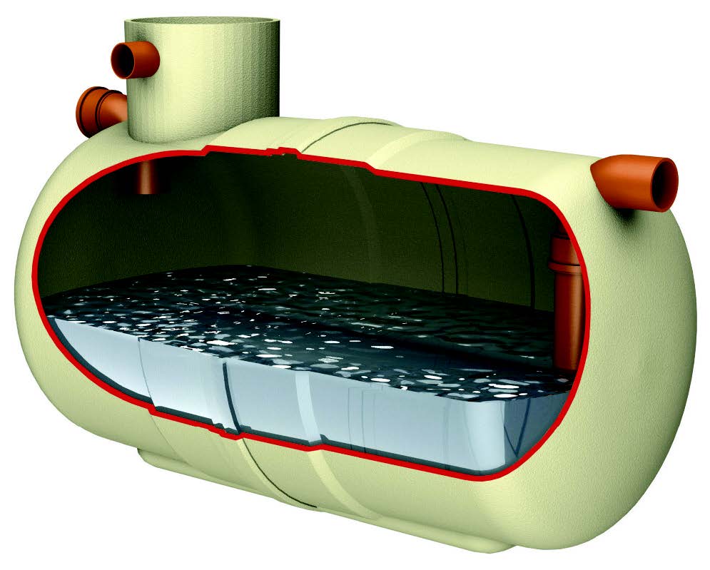 A cross section of a washdown separator.