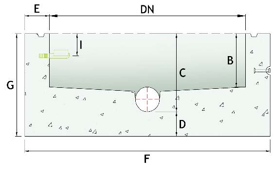 Tongue/groove joint dimensional cross section.